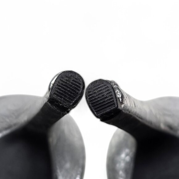 Vince Camuto Faiva Stiletto Pump Women's Metallic Croc Embossed Leather Heel 8.5 - Picture 7 of 9